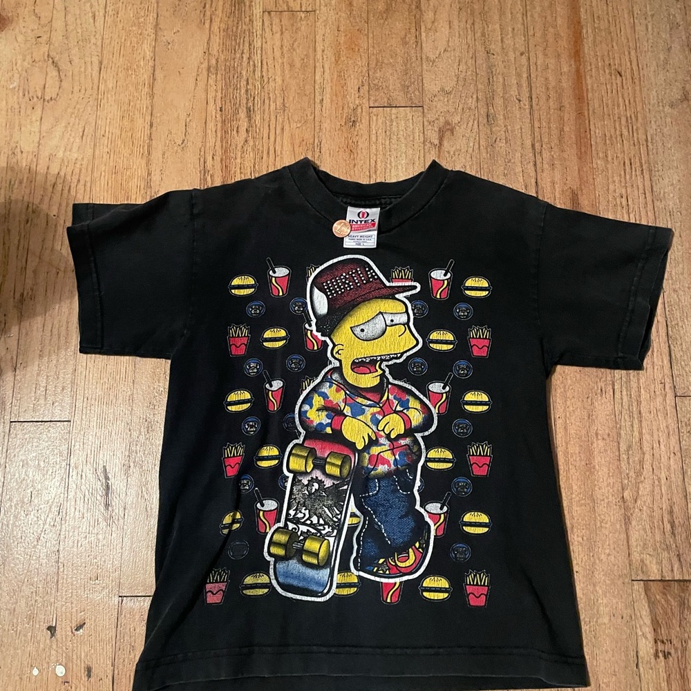 Hanes Black Kids T-Shirt with Colorful Graphic